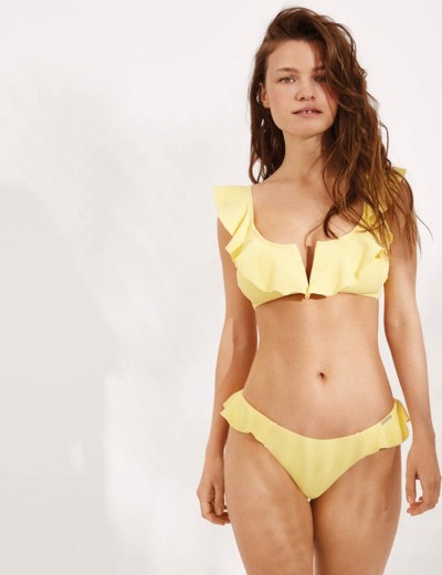 Низ купальника с рюшами Ysabel Mora 81999 желтый, Цвет: желтый, Размеры: XL, изображение 3