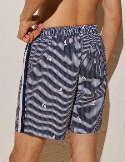 Шорты купальные мужские Ysabel Mora 90127, Цвет: синий/белый, Размеры: S, изображение 2