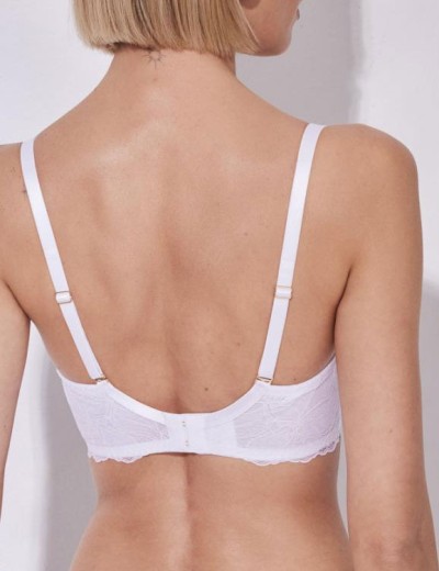 Бюстгальтер с пуш-ап вкладышами Alles GLOW 01 P-UP white, Цвет: белый, Размеры: 65E, изображение 2