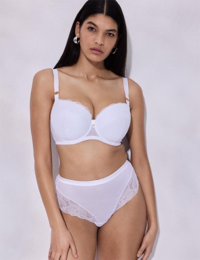 Стринги завышенные Alles GLOW stringi classic white, Цвет: белый, Размеры: S, изображение 3