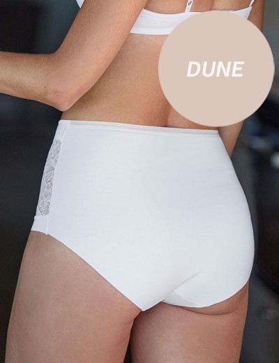 Трусы макси хлопковые Janira LACE SKIN COTTON 1030869 Maxi dune, Цвет: dune (песочный), Размеры: M, изображение 2