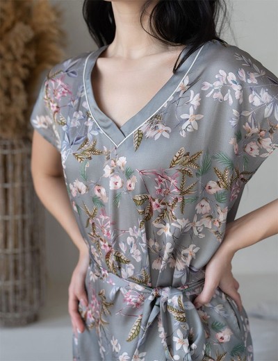 Туника из натурального шелка Mia-Amore AMELY 5047 серый, Цвет: серый, Размеры: L/XL, изображение 3