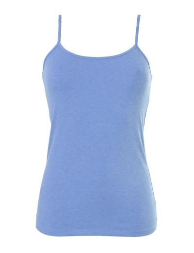 Майка на узких бретелях Sielei HAPPY COLORS 1430 jeans melange, Цвет: jeans (голубой), Размеры: L, изображение 2