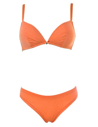 Комплект триангул бразилиана Sielei HAPPY COLORS 14587 arancio melange, Цвет: arancio (оранжевый), Размеры: 80B, изображение 2