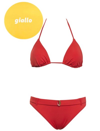 Купальник шторка бразилиана Sielei NS52+NS69 giallo, Цвет: giallo (желтый), Размеры: 80B, изображение 2