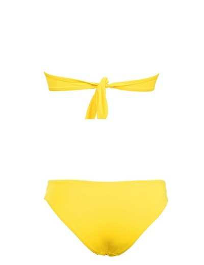 Раздельный купальник бандо Sielei S57+NS61 giallo, Цвет: giallo (желтый), Размеры: 70B, изображение 3