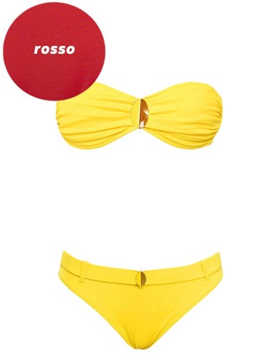 Раздельный купальник бандо Sielei S57+NS61 rosso, Цвет: rosso (красный), Размеры: 80B, изображение 2