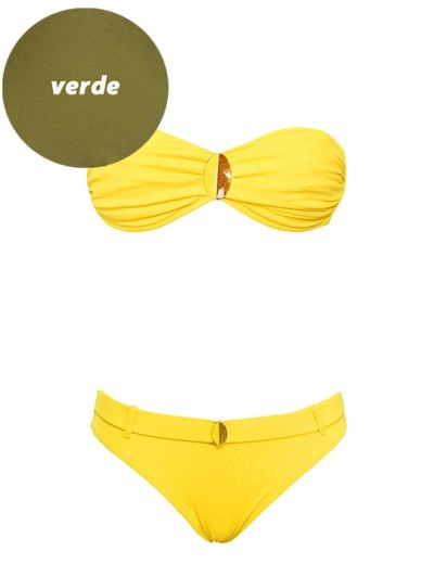 Раздельный купальник бандо Sielei S57+NS61 verde militare, Цвет: verde militare (хаки, Размеры: 90B, изображение 2