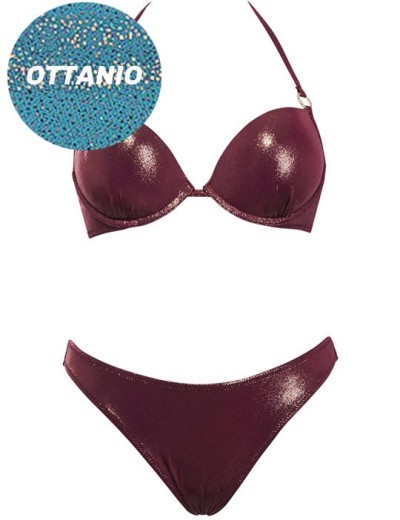 Купальник пуш-ап бразилиана Sielei SP86 ottanio, Цвет: ottanio (голубой), Размеры: 70B, изображение 2