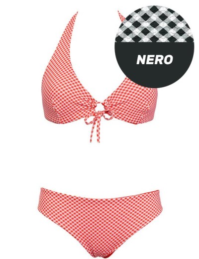 Двусторонний раздельный купальник Sielei VY51+VY63 nero, Цвет: nero (черный), Размеры: 85B, изображение 2