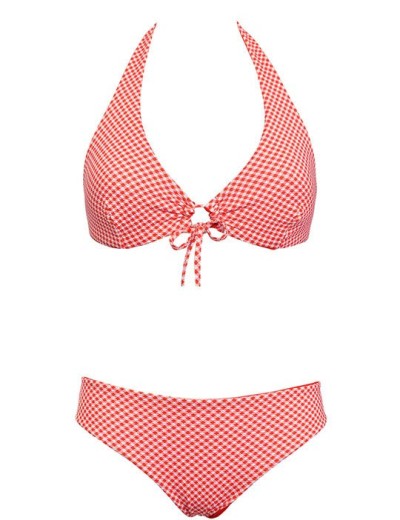 Двусторонний раздельный купальник Sielei VY51+VY63 rosso, Цвет: rosso (красный), Размеры: 75C, изображение 2