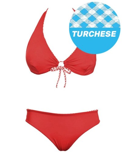 Двусторонний раздельный купальник Sielei VY51+VY63 turchese, Цвет: turchese (бирюзовый), Размеры: 85B, изображение 3