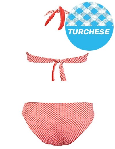 Двусторонний раздельный купальник Sielei VY51+VY63 turchese, Цвет: turchese (бирюзовый), Размеры: 85B, изображение 4