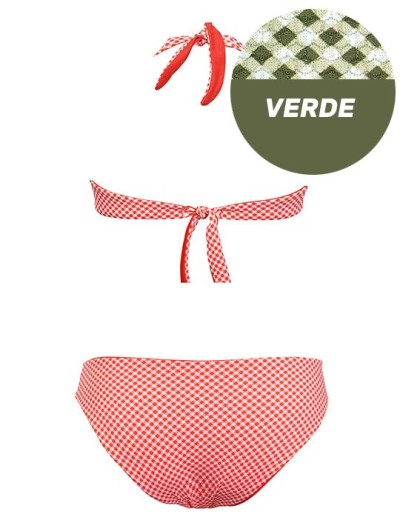 Двусторонний раздельный купальник Sielei VY51+VY63 verde militare, Цвет: verde militare (хаки, Размеры: 75B, изображение 4