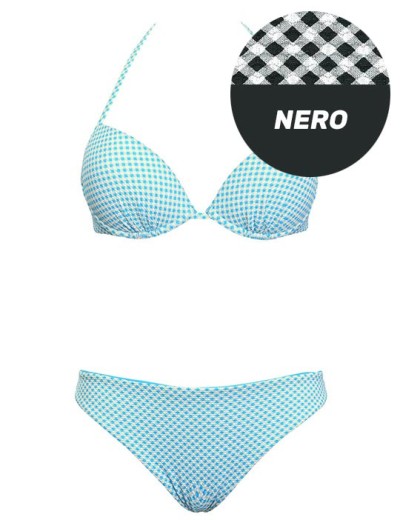 Купальник с двусторонними плавками Sielei VY54+VY68 nero, Цвет: nero (черный), Размеры: 75C, изображение 2