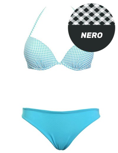 Купальник с двусторонними плавками Sielei VY54+VY68 nero, Цвет: nero (черный), Размеры: 75C, изображение 3