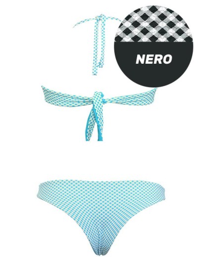 Купальник с двусторонними плавками Sielei VY54+VY68 nero, Цвет: nero (черный), Размеры: 75C, изображение 4