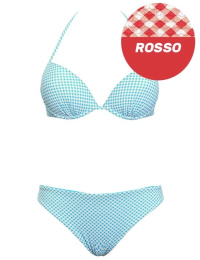 Купальник с двусторонними плавками Sielei VY54+VY68 rosso, Цвет: rosso (красный), Размеры: 75C, изображение 2