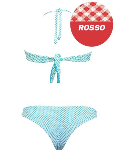 Купальник с двусторонними плавками Sielei VY54+VY68 rosso, Цвет: rosso (красный), Размеры: 75C, изображение 4