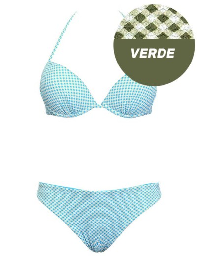 Купальник с двусторонними плавками Sielei VY54+VY68 verde militare, Цвет: verde militare (хаки, Размеры: 75C, изображение 2