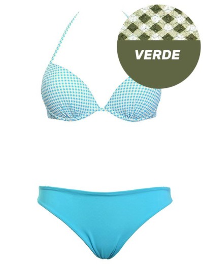 Купальник с двусторонними плавками Sielei VY54+VY68 verde militare, Цвет: verde militare (хаки, Размеры: 75C, изображение 3