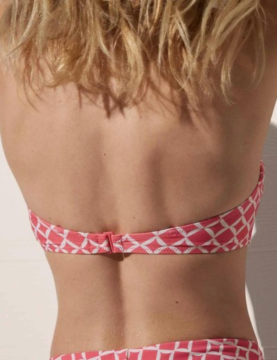 Топ купальный Ysabel Mora 82446 розовый/белый, Цвет: розовый/белый, Размеры: 75B, изображение 2