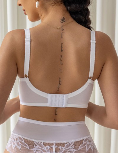 Кружевной бюстгальтер балконет Kris Line CRYSTAL half cup soft белый, Цвет: белый, Размеры: 60GG, изображение 2