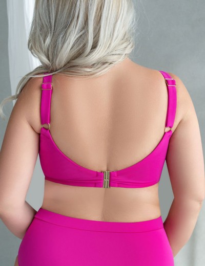 Мягкий бюстгальтер от купальника Kris Line CALIFORNIA soft full cup фуксия, Цвет: фуксия, Размеры: 65G, изображение 2