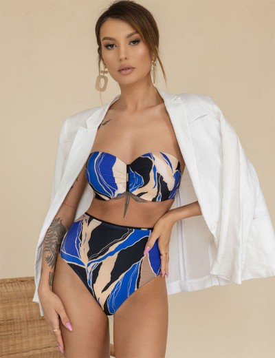 Плавки бразилиана высокие Kris Line MONACO Brasyliana High Waist, Цвет: мульти, Размеры: M, изображение 3