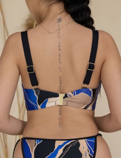 Мягкий купальный лиф Kris Line MONACO Bralette bikini, Цвет: мульти, Размеры: 70G, изображение 2