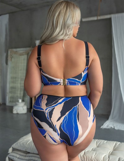 Мягкий бюстгальтер купальника Kris Line MONACO soft full cup, Цвет: мульти, Размеры: 100D, изображение 5