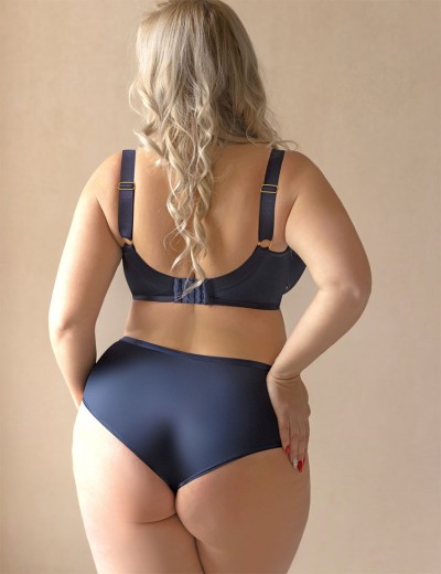 Трусы высокие Kris Line MYSTERY high waist, Цвет: темно-синий, Размеры: XS, изображение 4