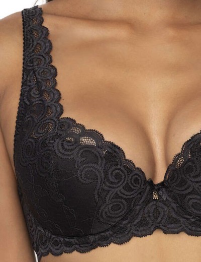 Бюстгальтер балконет MAT NATALIE M-3824-22 Czarny, Цвет: черный, Размеры: 70D, изображение 4