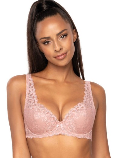 Бюстгальтер балконет MAT NATALIE M-3824-22 Roz Pudrowy, Цвет: пудровый, Размеры: 70F, изображение 3
