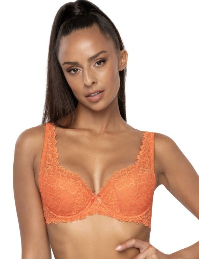 Бюстгальтер балконет тюльпан MAT CARMELA Pomaranczowy M-053-22, Цвет: оранжевый, Размеры: 65C, изображение 3