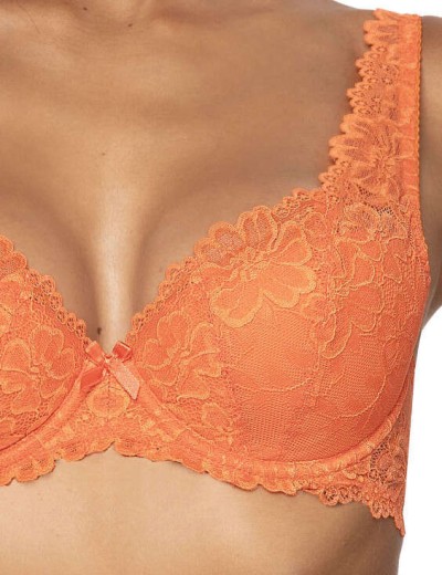 Бюстгальтер балконет тюльпан MAT CARMELA Pomaranczowy M-053-22, Цвет: оранжевый, Размеры: 65C, изображение 4
