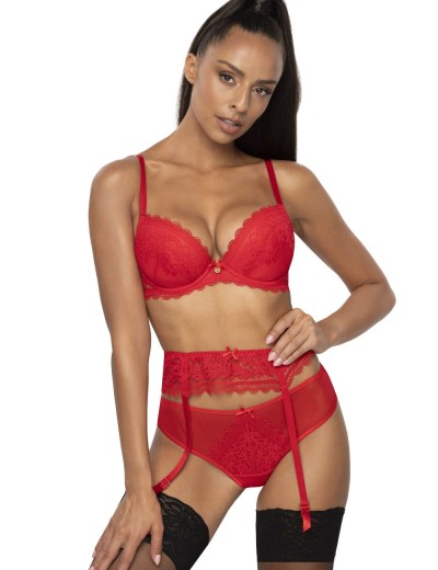 Пояс для чулок MAT ESTELLE Czerwony P-0198-3, Цвет: красный, Размеры: S, изображение 4