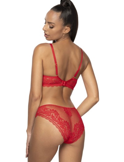 Кружевной бюстгальтер пуш-ап MAT ESTELLE Czerwony M-0198-11, Цвет: красный, Размеры: 65C, изображение 6
