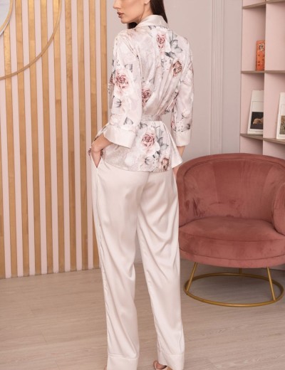 Шелковый комплект-тройка Mia-Amore CLARISS 4165, Цвет: айвори, Размеры: S, изображение 2