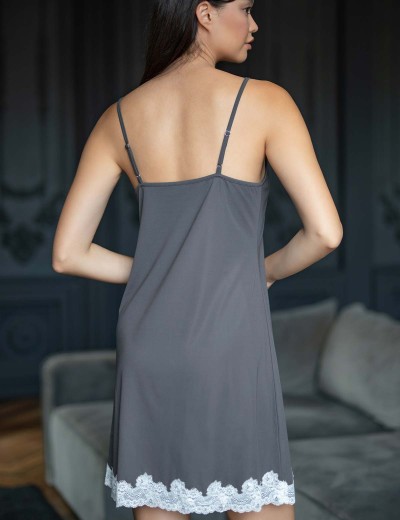 Ночная сорочка Opium D-40 серый, Цвет: серый, Размеры: S, изображение 2
