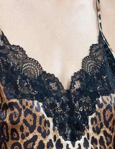 Леопардовая сорочка Opium D-41, Цвет: леопардовый, Размеры: M, изображение 3