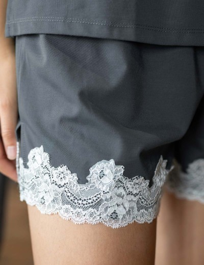 Женская пижама Opium M-148/P-132 серый, Цвет: серый, Размеры: 2XL, изображение 4