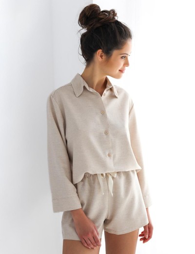 Домашний костюм Sensis ENRICA, Цвет: бежевый, Размеры: L, изображение 2