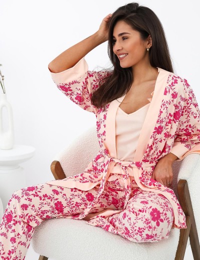 Пижама топ и брюки Sensis ISABELLA, Цвет: персиковый, Размеры: S, изображение 3