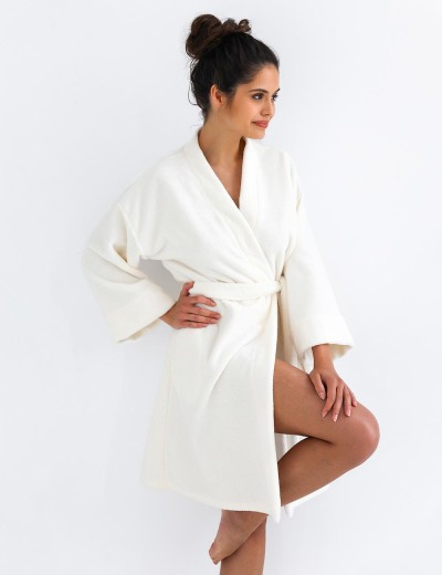 Банный халат Sensis JUANA, Цвет: белый, Размеры: L/XL, изображение 2