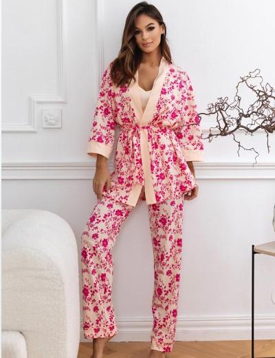 Короткий халат-кимоно Sensis MARGUERITE, Цвет: персиковый, Размеры: L/XL, изображение 3