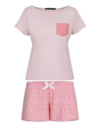 Пижама с футболкой и шортиками Sensis SUSANA, Цвет: розовый, Размеры: L, изображение 3
