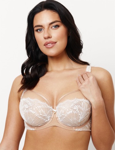 Бюстгальтер с мягкой чашкой Subtille DELIA soft full cup, Цвет: бежевый+белый, Размеры: 65K, изображение 3