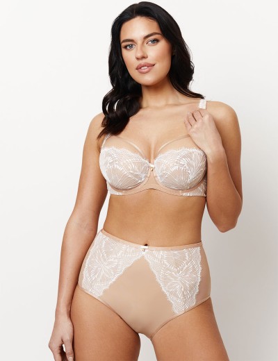 Бюстгальтер с мягкой чашкой Subtille DELIA soft full cup, Цвет: бежевый+белый, Размеры: 65K, изображение 5