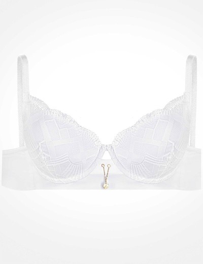 Кружевной бюстгальтер пуш-ап Esotiq INTRO 41331 белый, Цвет: белый, Размеры: 75F, изображение 8